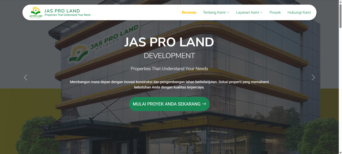 Company Profile Jasproland project screenshot