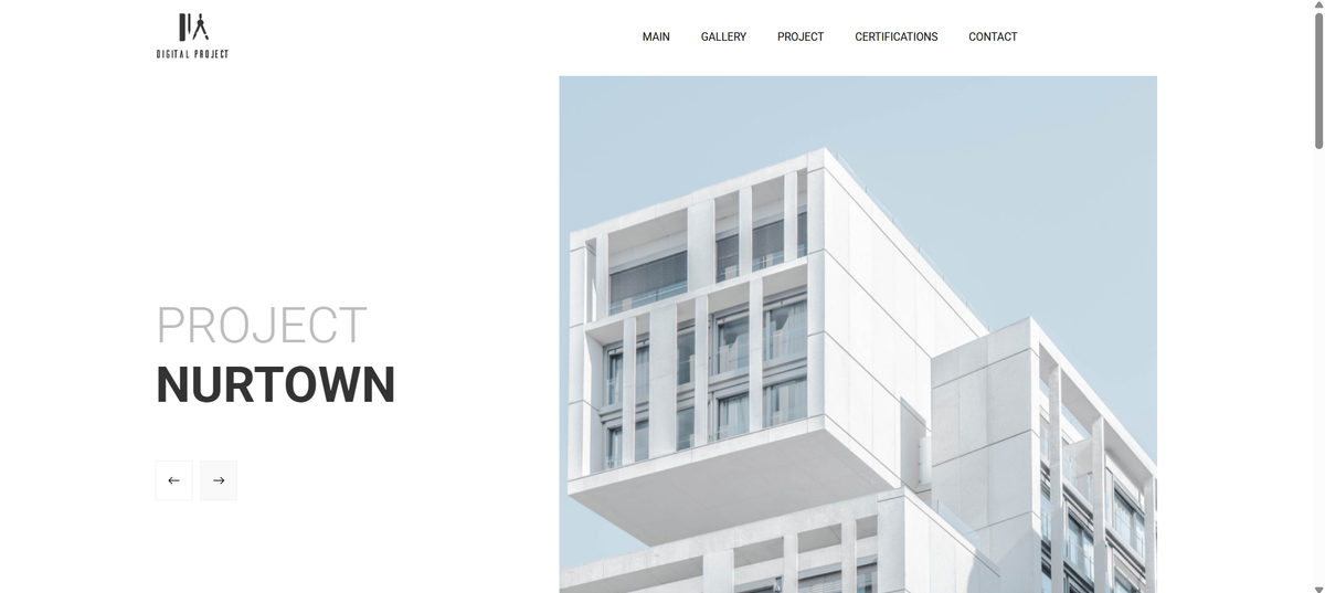 Website of Architects project screenshot
